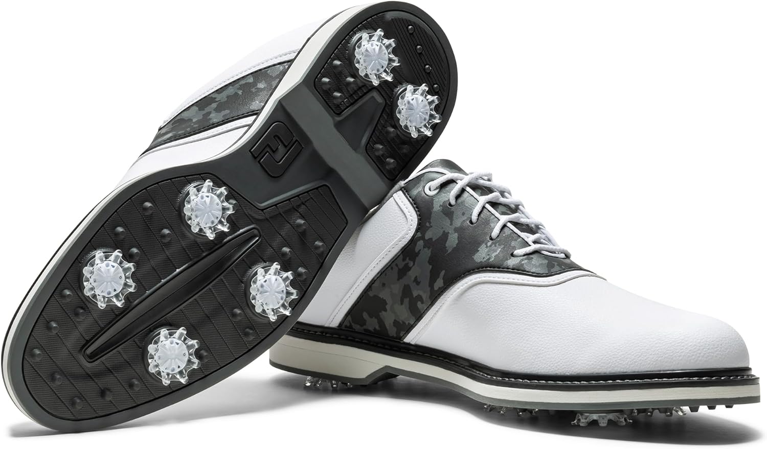 FootJoy Men's FJ Originals Golf Shoe, White/Grey/Multi, 7.5 Wide - Image 6