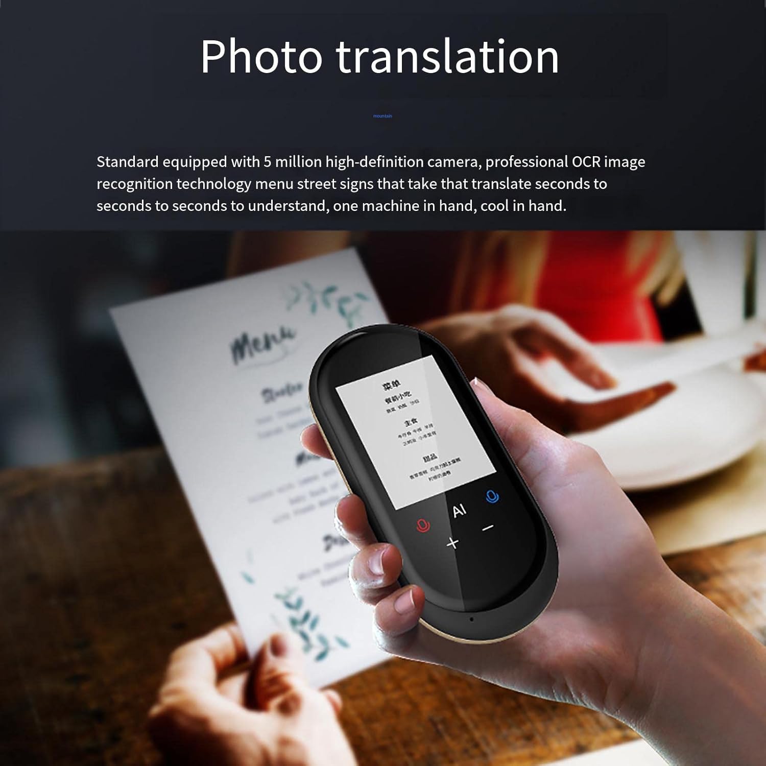 Portable Language Translator Device - Real Time Voice Translator Device Instant Voice Translator Device Two Way Multilingual Language Translation Device,