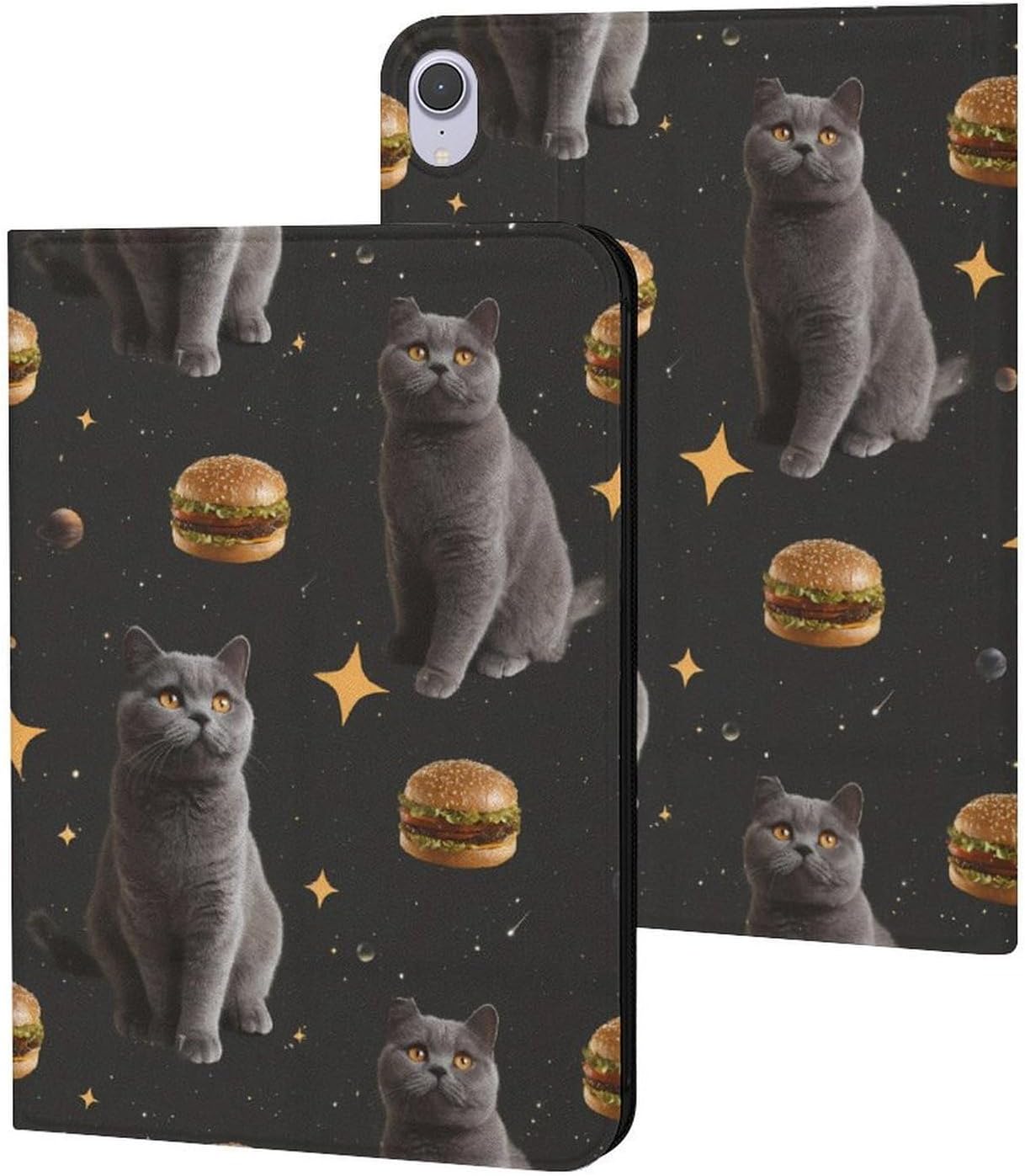Funny Cat Hamburgers Slim Protective Cover Tablet Case