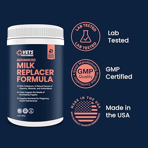 Miniatura 7 de Vets Preferred Fórmula de reemplazo de leche para cachorros, suplemento en polvo de reemplazo de leche para perros embarazadas, lactantes y