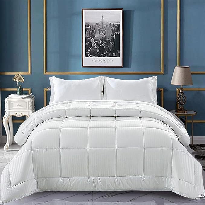 OZMIC Super King Duvet Set 10.5 Tog Soft and Comfortable Box Stitched