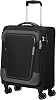 American Tourister Pulsonic - Spinner S, Expandable Hand Luggage, 55 cm, 40.543.5 L, Black Asphalt Black