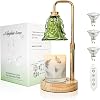 Candle Warmer Lamp with Timer, Adjustable Height, 3 Replacement Bulbs Green
