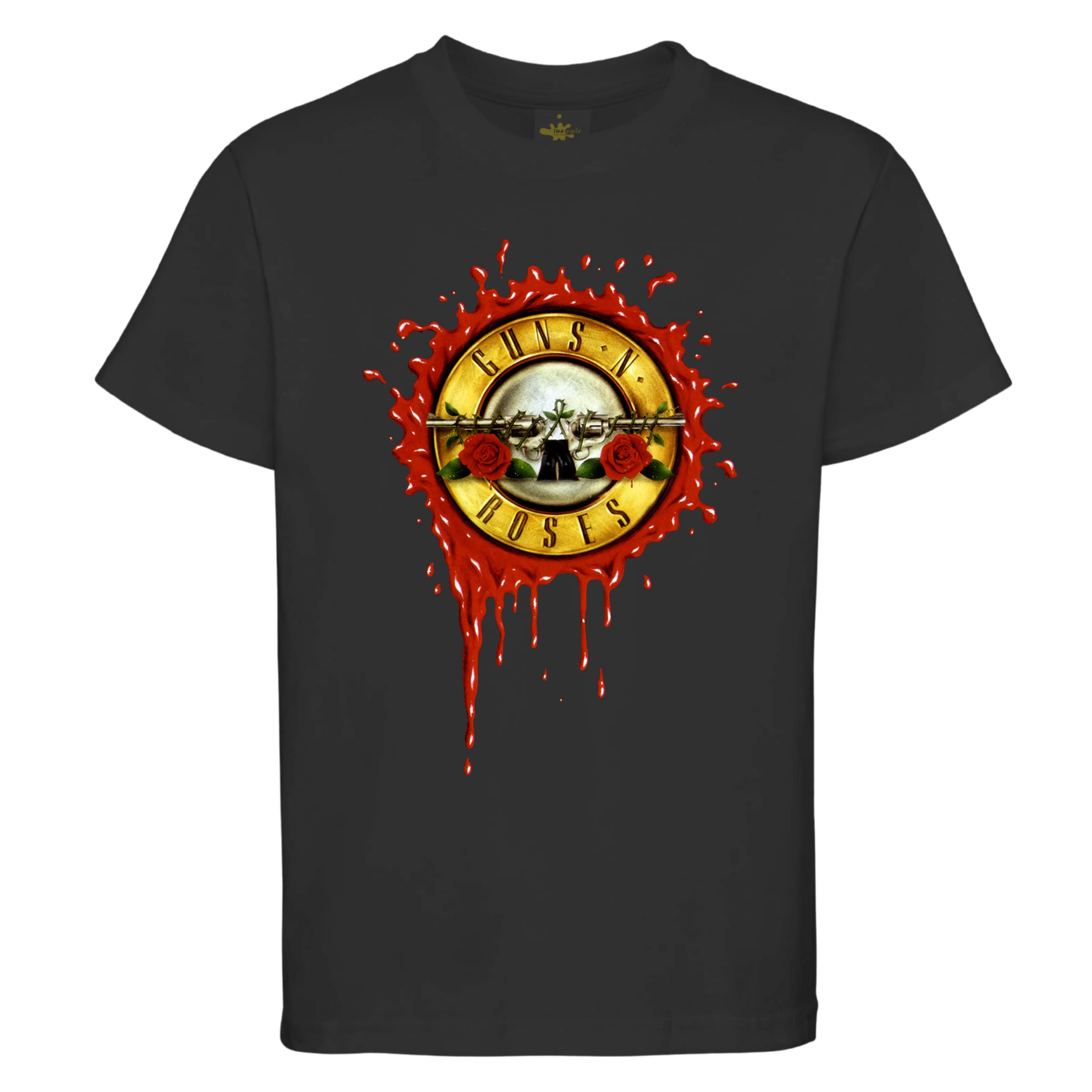 iNK KWIKRock Band Shirt- Guns N' Roses Rock Band Since 1985 Log Design Classic' POD Unisex Child Tees, Adults for Men & Women T-Shirt