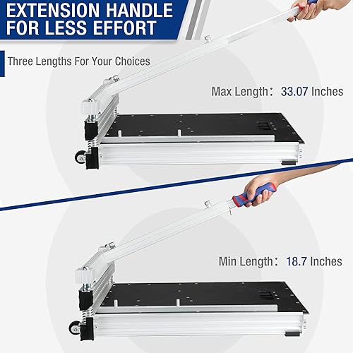 Miniatura 4 de WORKPRO Cortador de piso laminado de 13 pulgadas, cortador de piso de vinilo para laminado, pisos multicapa, parquet, paneles de pared de