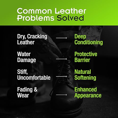 Miniatura 2 de Griffin Aceite de visón para botas de cuero, 3.17 onzas, fórmula premium fabricada en Estados Unidos, restaura, suaviza y acondiciona - Protege e