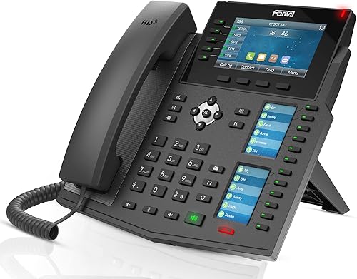 Fanvil Pantalla a color X6U IPV4 e IPV6, POE y Gigabit Ethernet