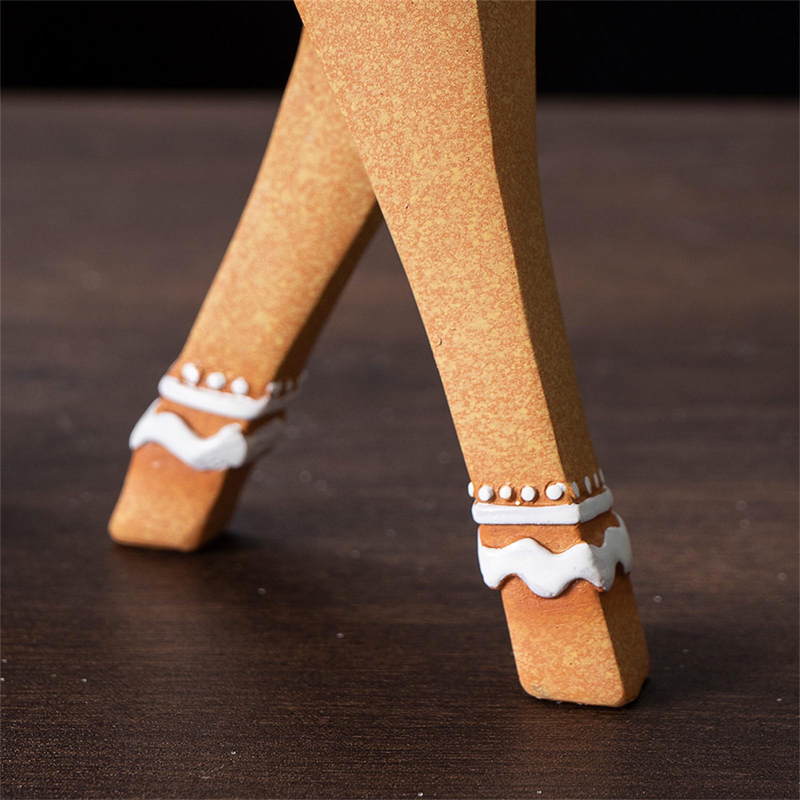 Scultura di renna fatta a mano a tema natalizio decorazione di cervo per caminetti mensola desktop display casa o ufficio resina renna decorazioni natalizie