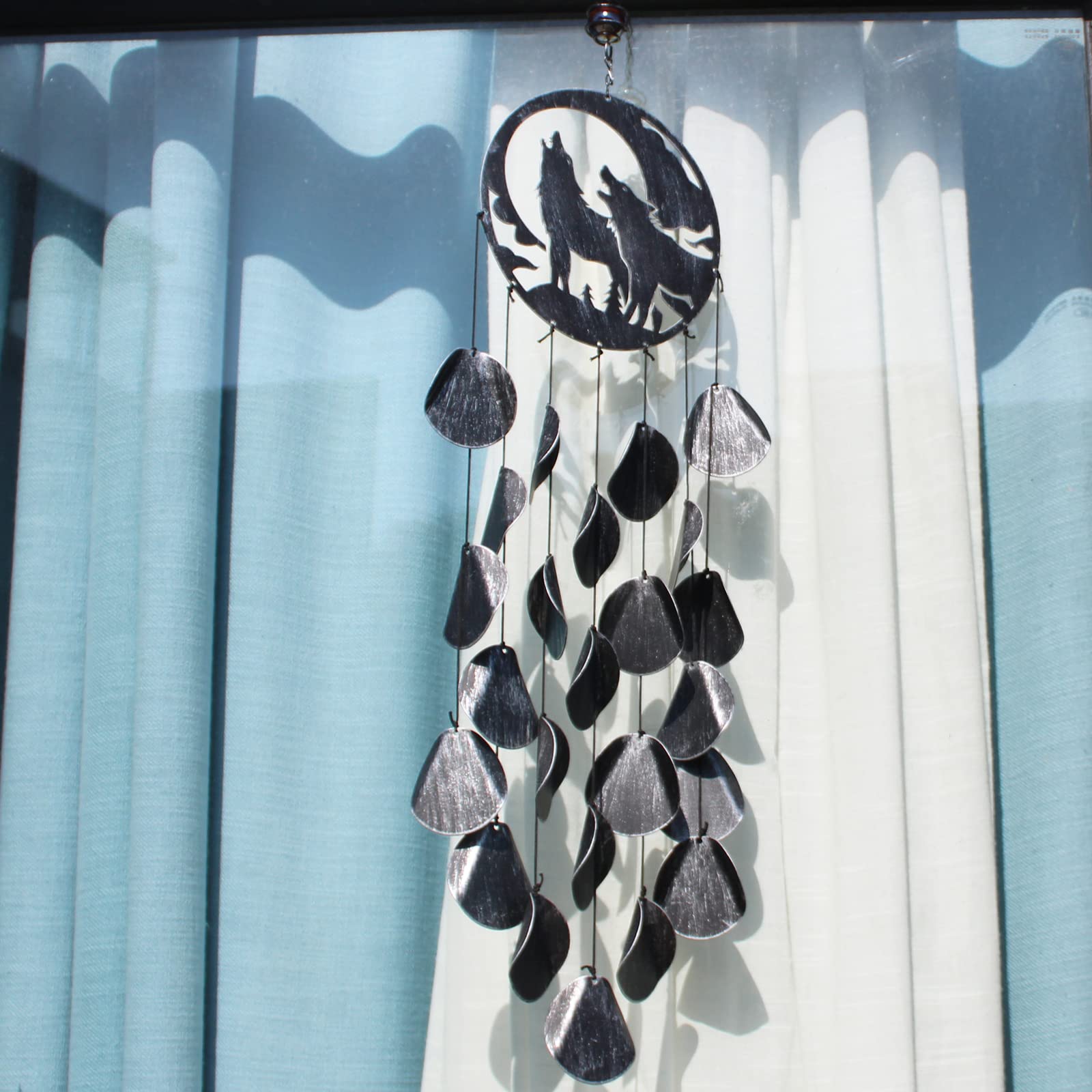 Wolf-Traumfänger-Windspiel – Outdoor-Dekoration Mit Tiefen Klängen Für Garten & Terrasse
