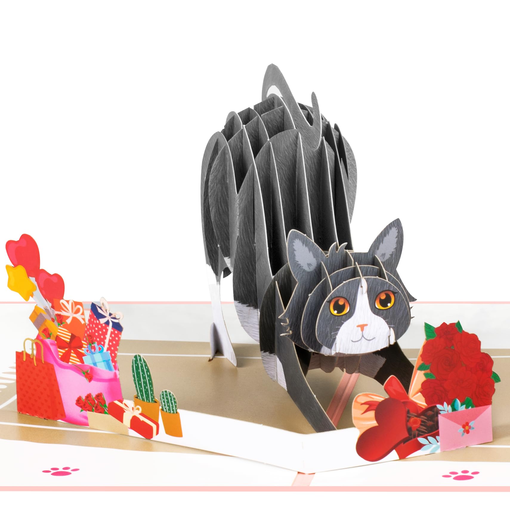 Verjaardagskaart No Drama Lama, grappig, grappige verjaardagskaart met 3D-cactus, lama, alpaca