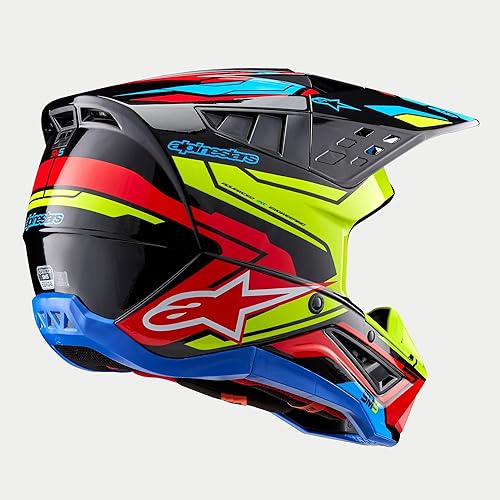 Miniatura 5 de Alpinestars 8306123-1533-M Casco S-M5 Action 2 BlkYlw FluoBrt Rd Glossy Md