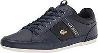 Lacoste Men's Chaymon Sneaker - Premium Leather Low-Top with Crocodile Accents & Luxe Comfort