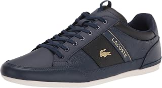 Lacoste Men's Chaymon Sneaker - Premium Leather Low-Top with Crocodile Accents & Luxe Comfort