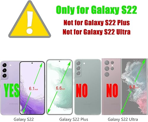 Miniatura 2 de ZZXX Funda tipo cartera para Samsung Galaxy S22 con bloqueo RFID, ranura para tarjetas, función atril, cierre magnético, funda protectora de cuero