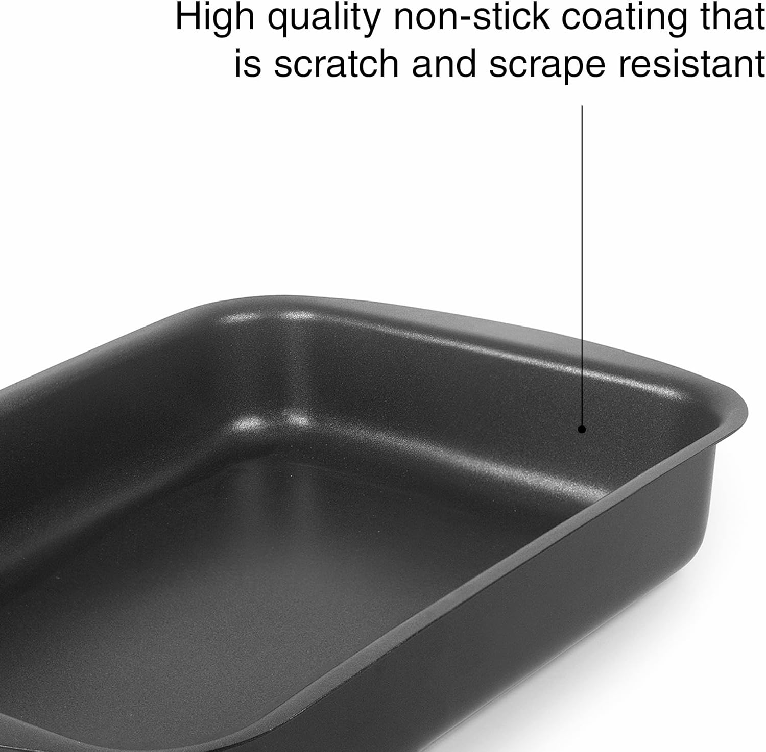 Lacor - 15735 - Hob, Fountain oven, eco-friendly, rectangular, non-stick, PFOA-free, suitable up to 240ºC, Maximum quality aluminium, 35 x 26 x 6.3 cm