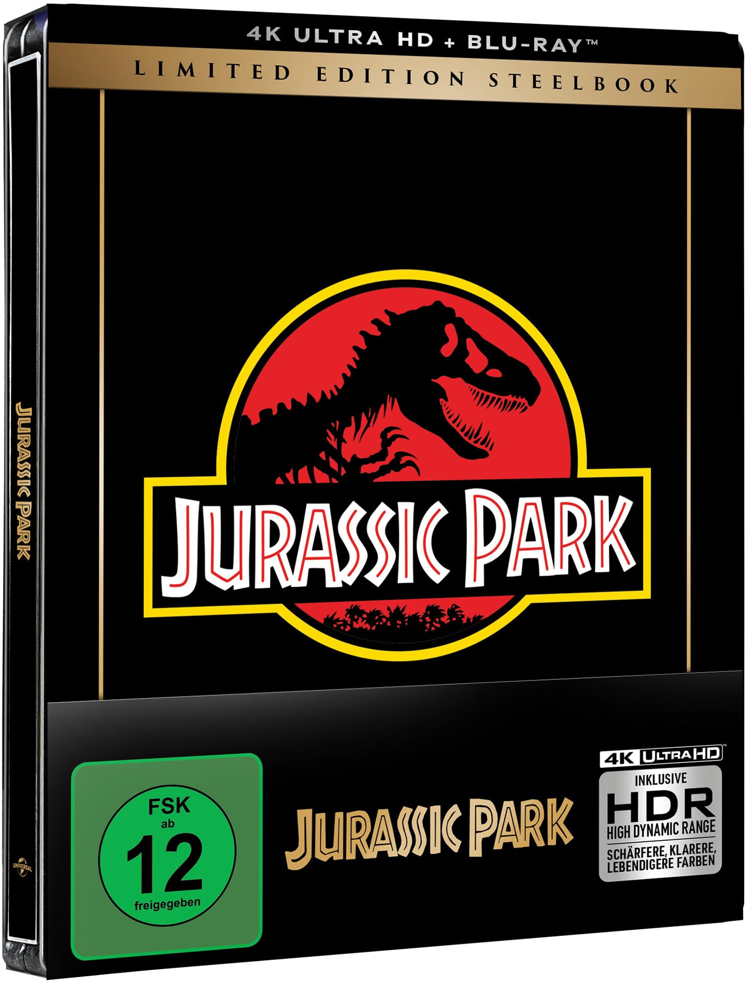 Jurassic Park   (4K UHD Filmposter   Steelbook) (4K Ultra HD | Blu-Ray)