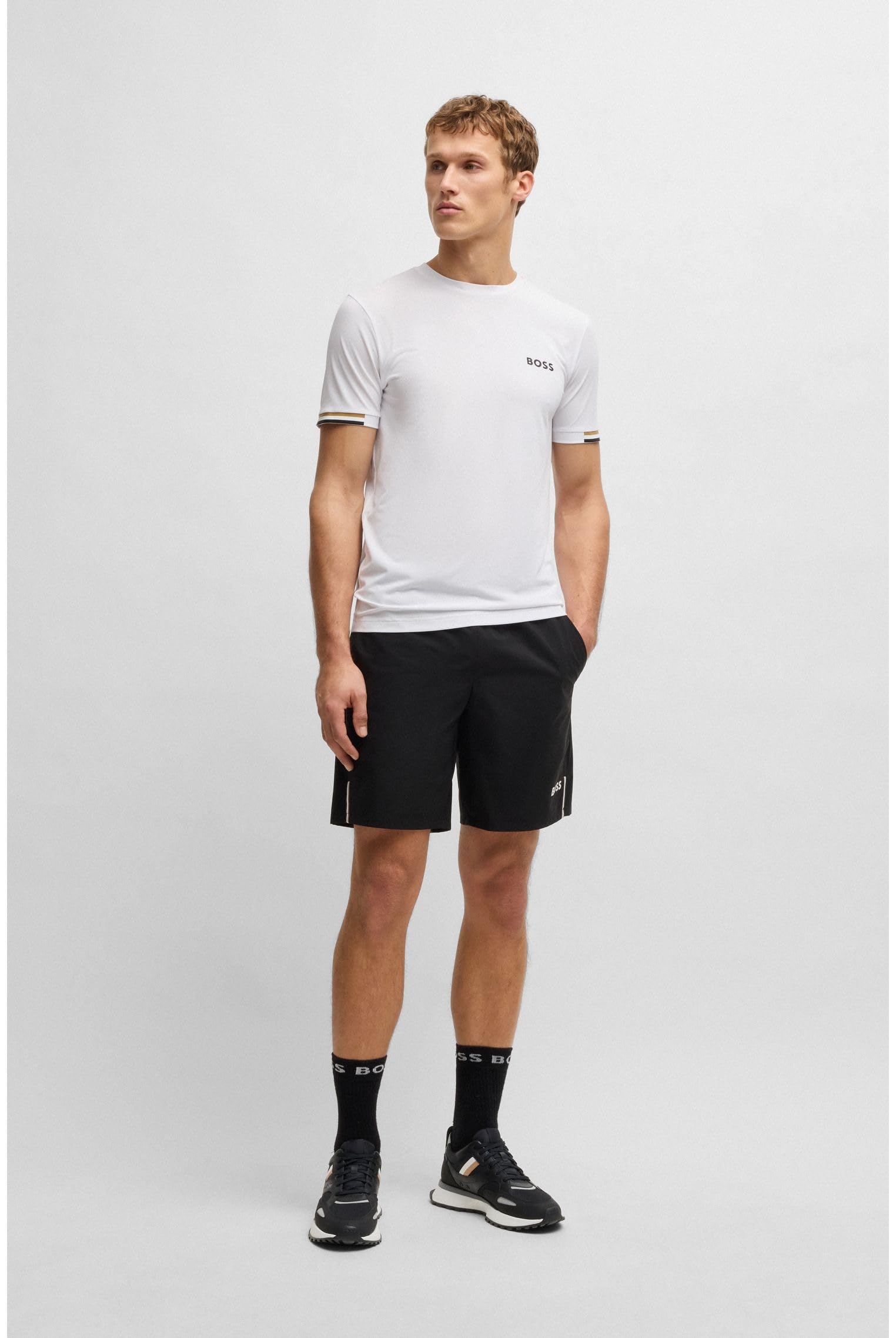BOSS Herren Jonah Runn Sneakers im Laufschuh-Stil mit Eva-Gummisohle Größe