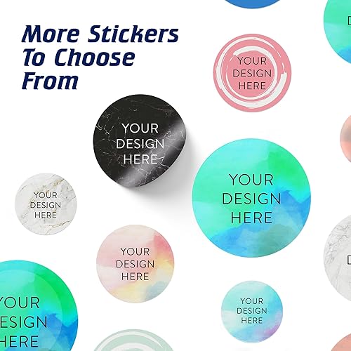 Vista 120 de DayStar Custom Signs & Design - 100 adhesivos de vinilo personalizables, con texto, imagen, diseño y logotipo; adhesivos para logotipo de embalaje