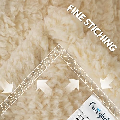 Miniatura 10 de furrybaby 1 paquete de 2 mantas para cachorros para perros medianos, súper suaves y de primera calidad, mantas calmantes para mascotas, para cama de