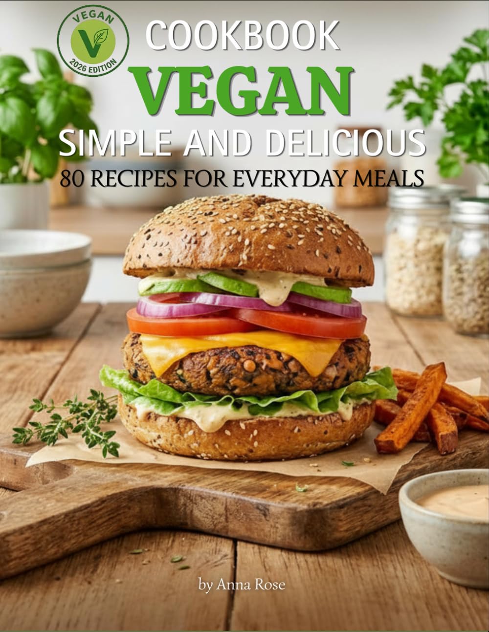 VEGAN, SIMPLE AND DELICIOUS COOKBOOK: 80 recipes for everyday meals