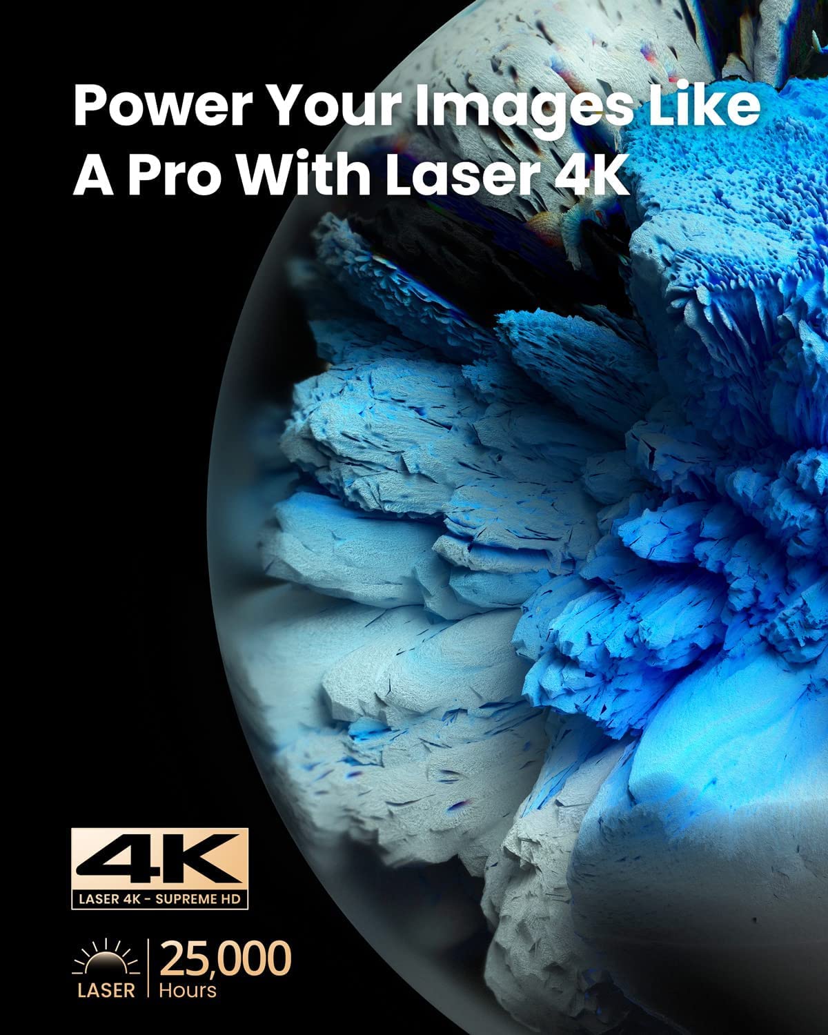 Nebula Cosmos Laser 4K, Smarter Laser-Projektor, 2400 ISO Lumen, Automatische Trapezkorrektur, Dolby Audio, Android TV 10.0, 4K Beamer für Partys (Generalüberholt), Black+Gray