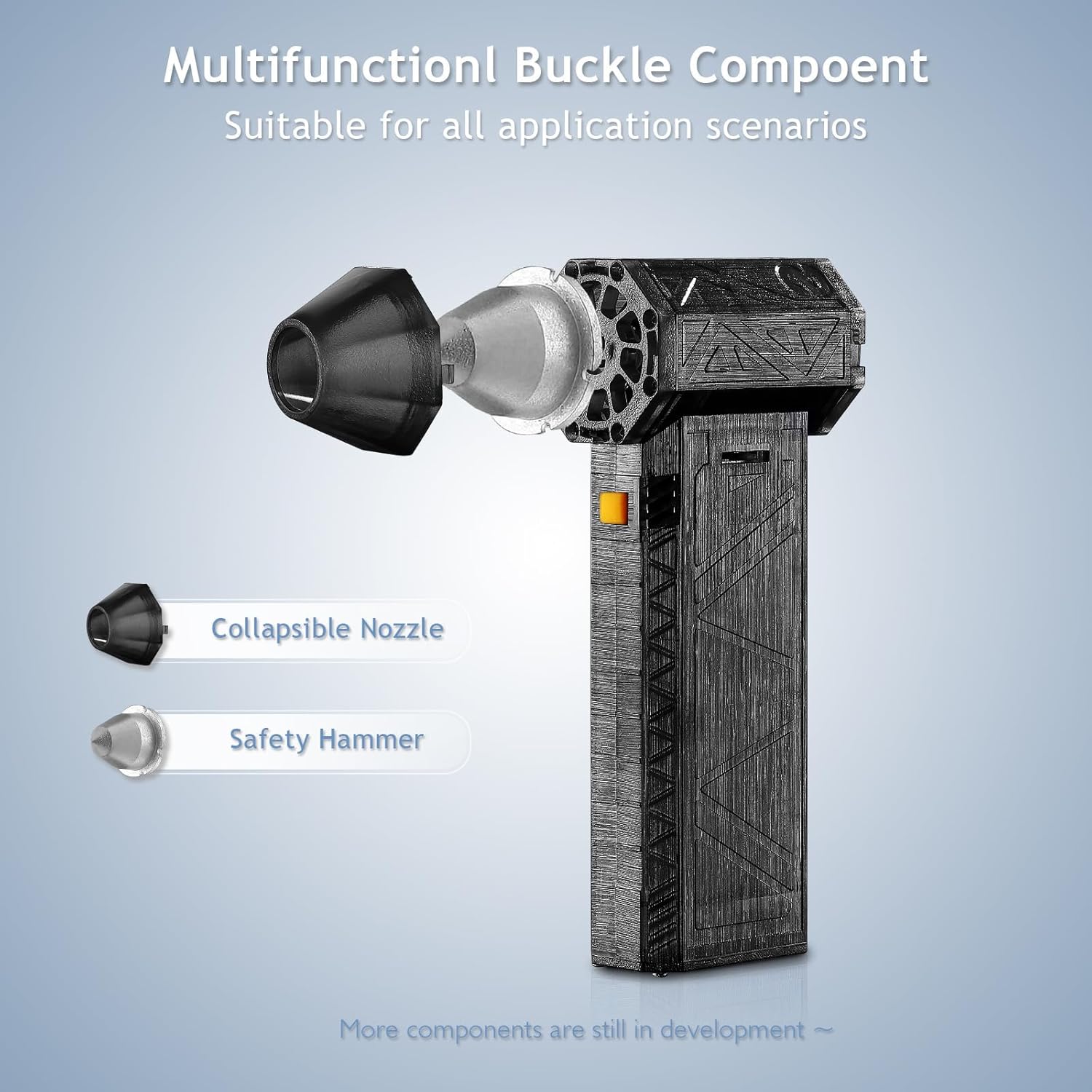 Suptruck Frostguards 1500W Thermal Blower,Mini Turbo Snow Blower for Car,Portable Frostguard Thermal Blower,Cordless 3-Speed Adjustable Car Snow Heater for Winter Frost Removal. (Grey 8000mAh)