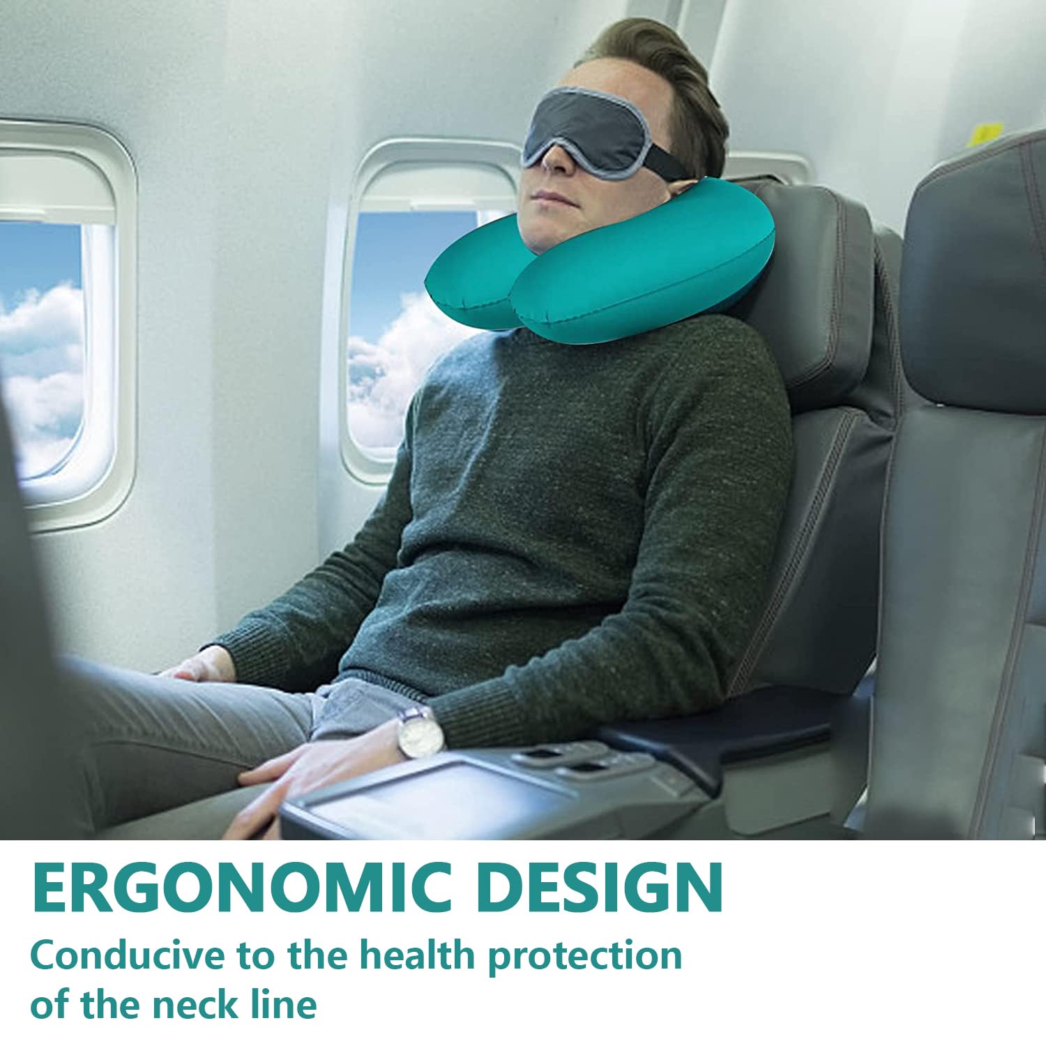 Almohada Cuello Viaje Almohada De Viaje Hinchable Amexo Cervical