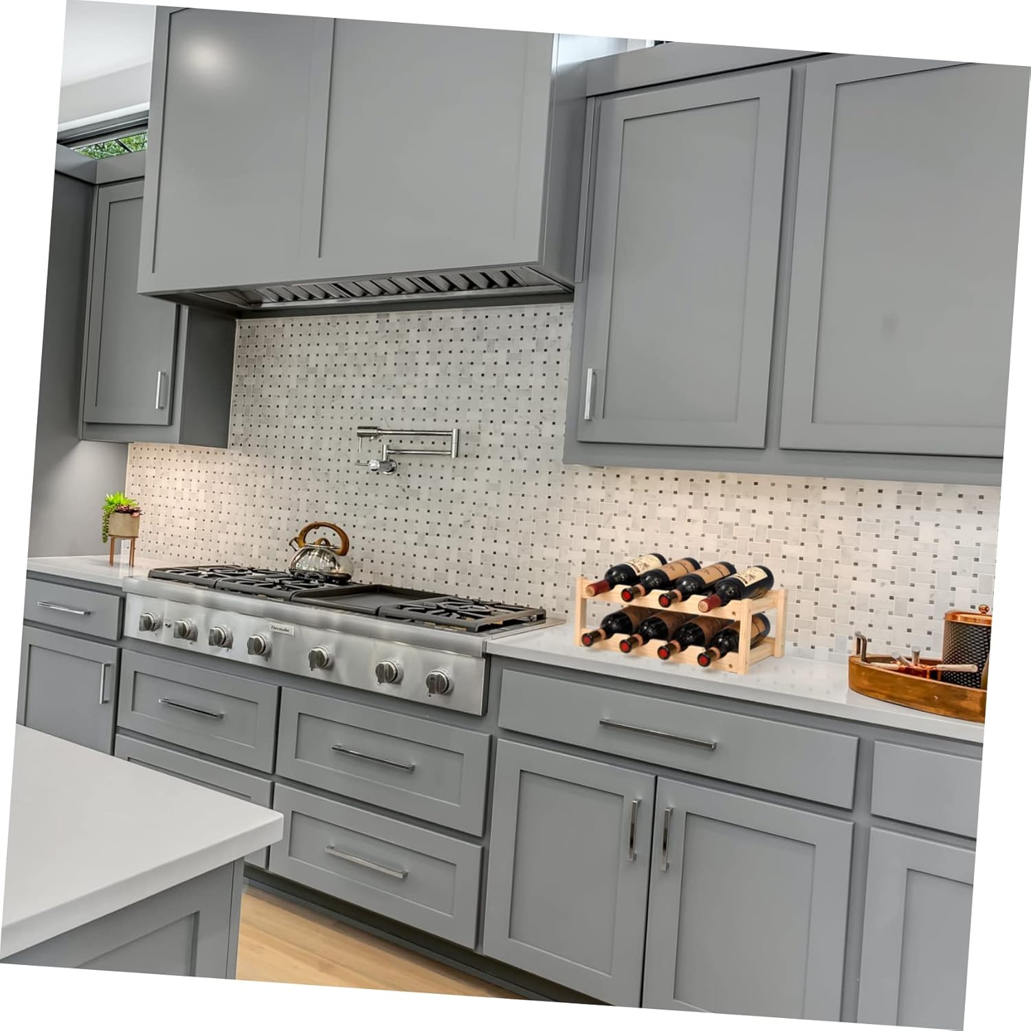 Stackable Wine Rack Ornaments Double Layer Wine Bottle Display for Home Hotel