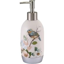 Avanti Linens - Soap Dispenser/Lotion Pump, Countertop Accessories, Nature Home Decor Love Nest Collection