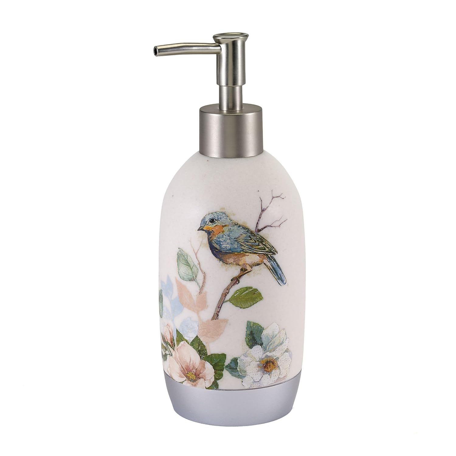 Avanti Linens - Soap Dispenser/Lotion Pump, Countertop Accessories, Nature Home Decor (Love Nest Collection)