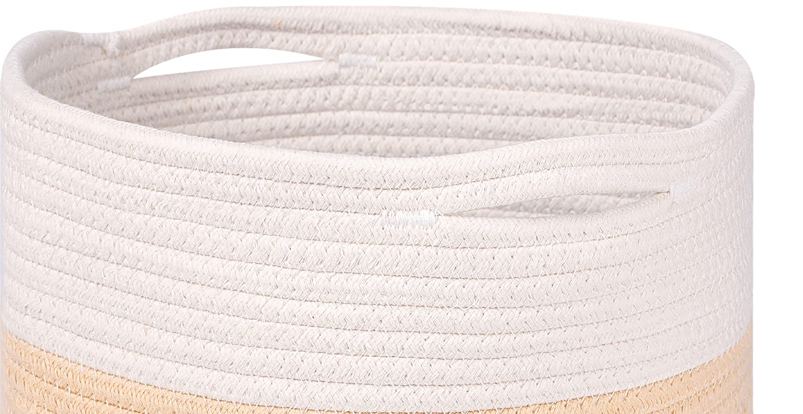 voten Aufbewahrungskörbe, 28 x 28 cm, Aufbewahrungswürfel, für 30.5 x 30.5 cm, Würfel-Organizer, Bücherregale, Regale, langlebige, runde Baumwolle, 3 Packungen mit 3 Farbtönen, Honigfarben