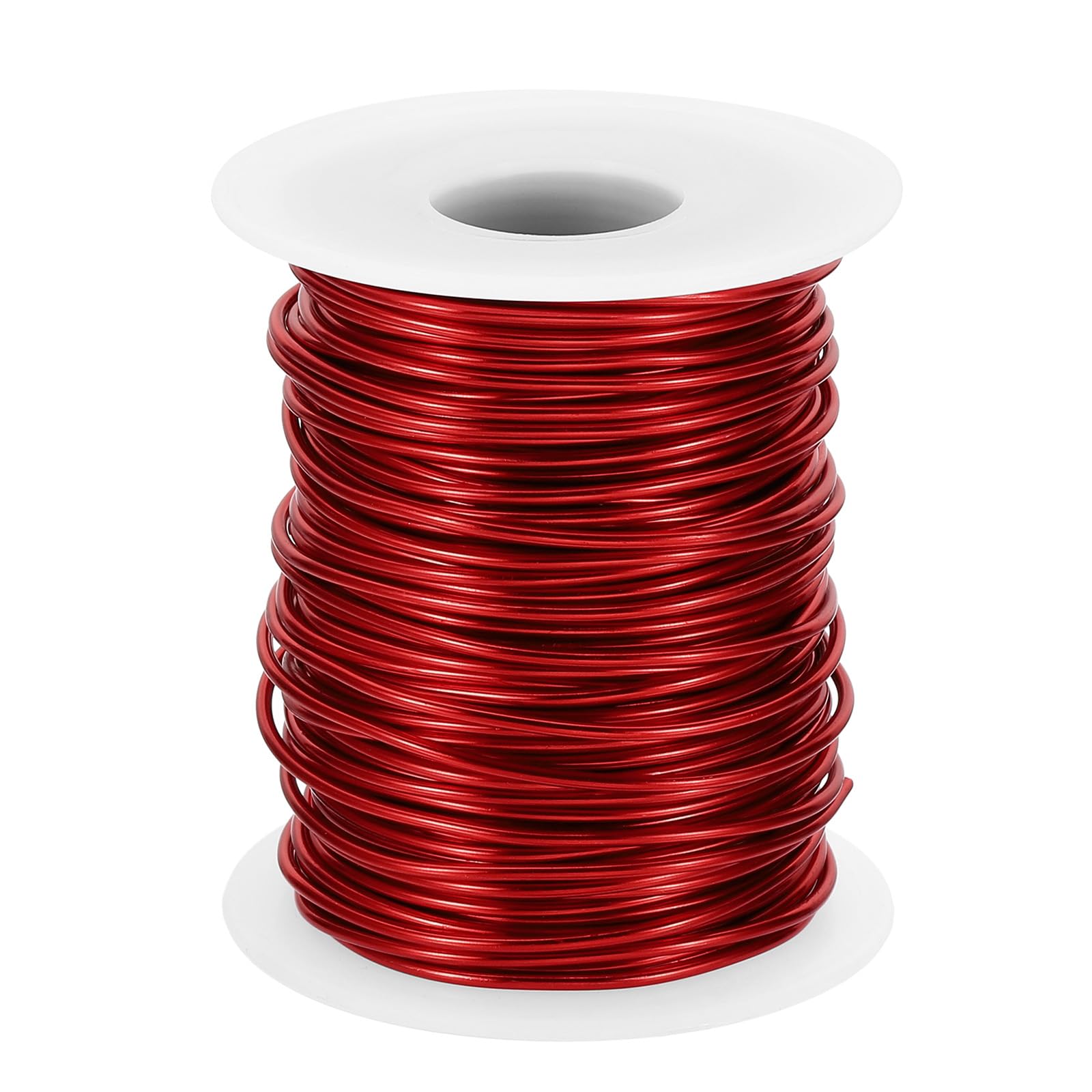 PATIKIL 15 Gauge 1.5mm Aluminum Craft Wire, 98.4Ft Metal Wire Armature Bendable Wire for Jewelry Making Metal Wrap DIY Red