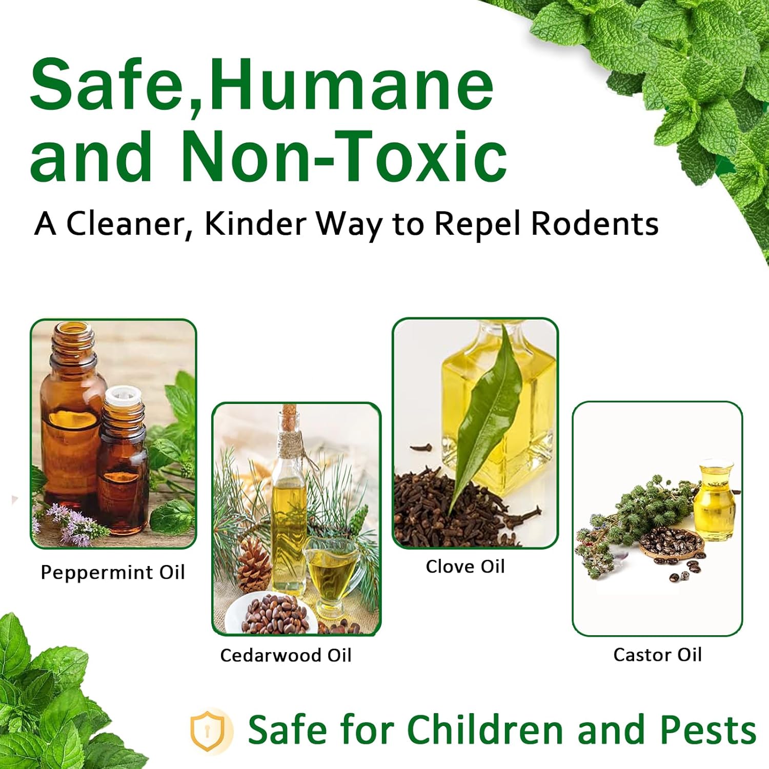 24 Pack Rodent Repellent Moth Balls–Peppermint Oil Spray for Rodents,Natural Mice Repellent Indoor,Safe for Family & Pets - Image 2