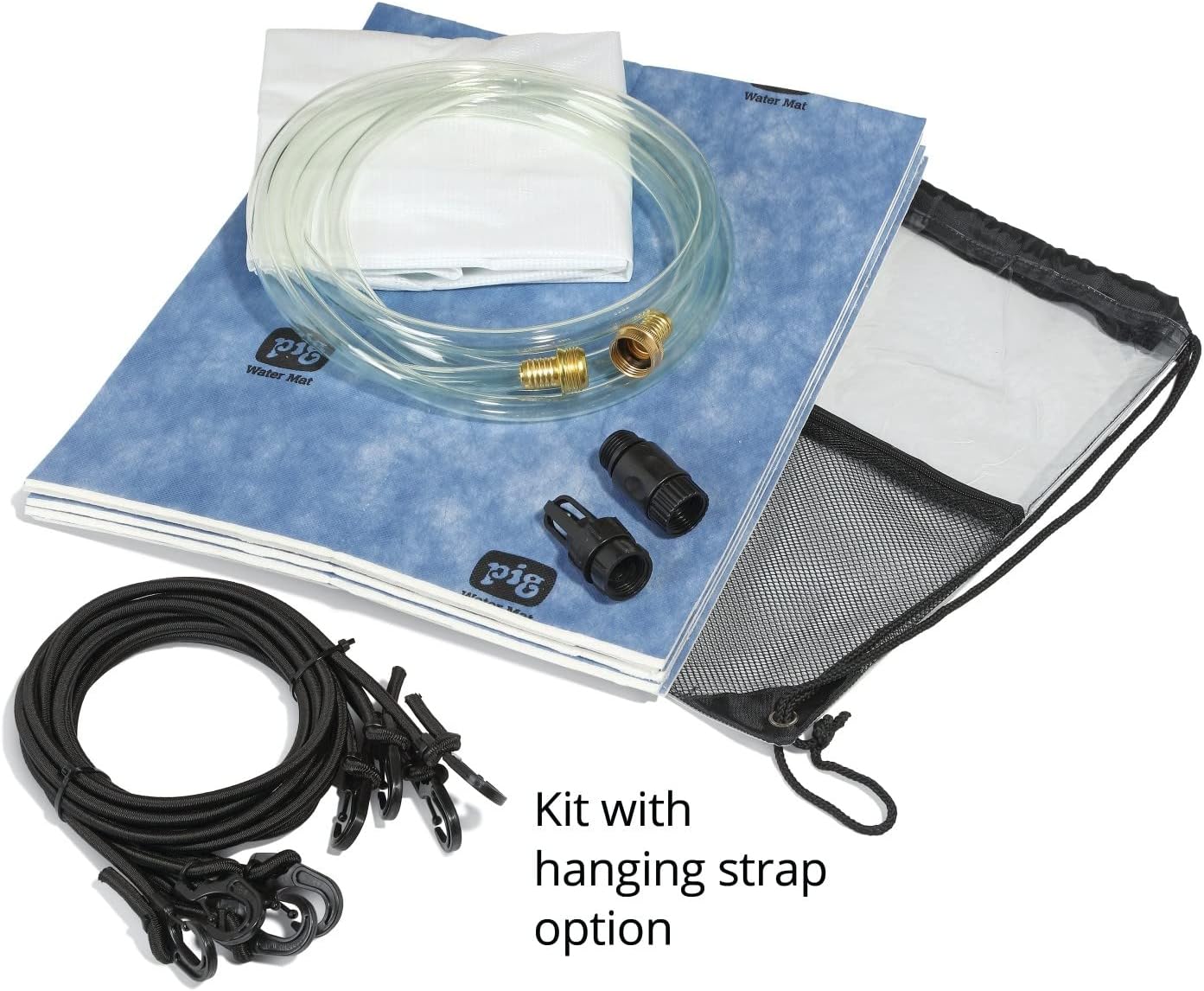 PIG Quick Response Roof Leak Diverter Tarp Kit with Hanging Straps - 30" x 30" - PMB30587-WHS