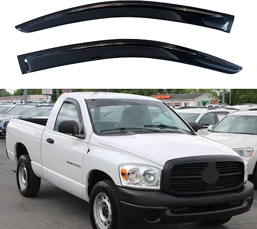 Miniatura 161 de KPY Moldura deflectora de viento con protección contra la lluvia compatible con Mazda 6 Sedan 2004-2013, 4 unidades, para ventana lateral