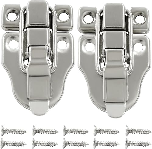 2 piezas de cerrojo de pico de patito de estilo retro antiguo para cajuela vintage para gabinete, caja de joyas, caja de herramientas, maleta con