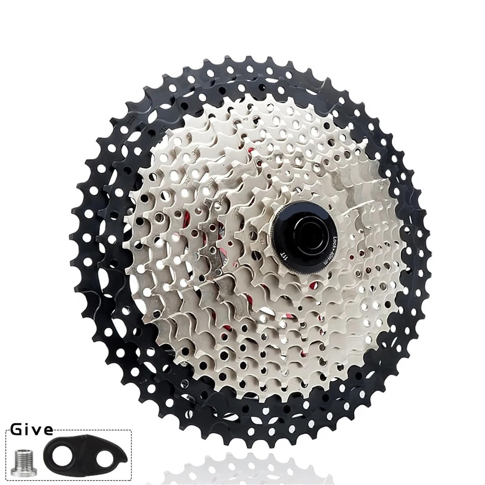 Genérico Compatible con Cassette de Bicicleta de 8-12 velocidades Sunshine, piñón de Rueda Libre de Estructura HG, Volante de inercia 32T-52T for buje HG estándar
