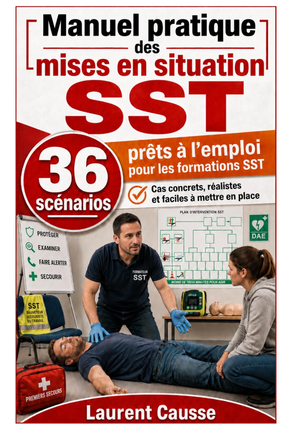 Manuel pratique des mises en situation SST: 36 scénarios prêts à l’emploi pour les formations SST
