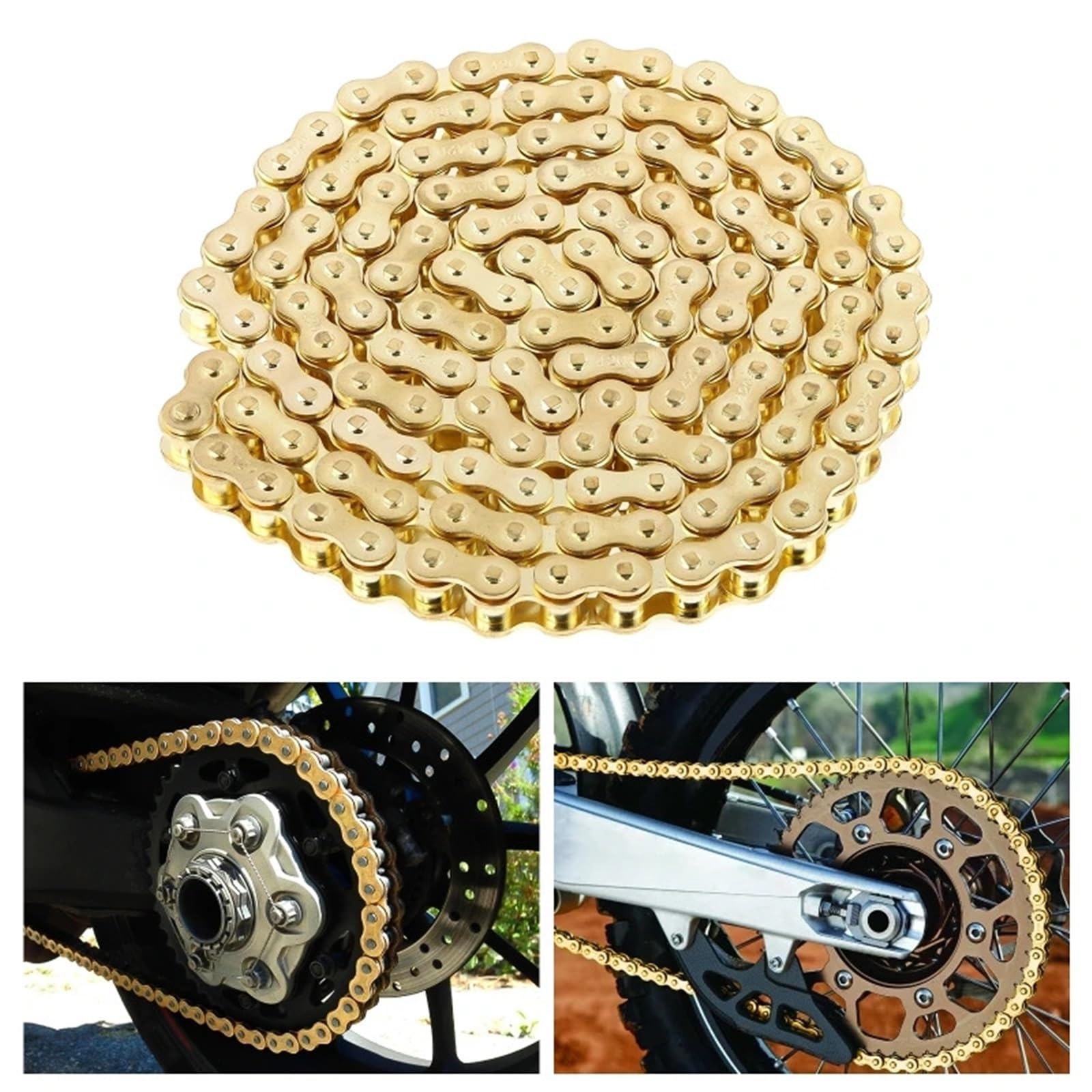Para Suzuki ATV Para Cross, Eslabones Motocicleta, Cadena Anillo X