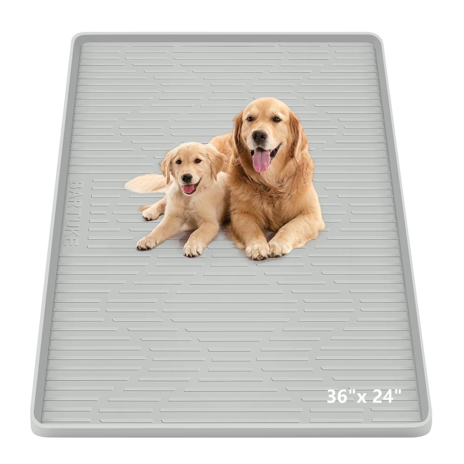 Tappetino per toilette per cani, 91 x 61 cm, in silicone, riutilizzabile, tappetino per addestramento per cuccioli, antiscivolo, a prova di perdite, protezione per pavimenti interni