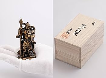 Amazon|吉兆七福神 毘沙門天(銅製/上味色)仏師:旭峰 原型_仏像 Amazon|吉兆七福神 毘沙門天(銅製/上味色)仏師:旭峰 原型_仏像