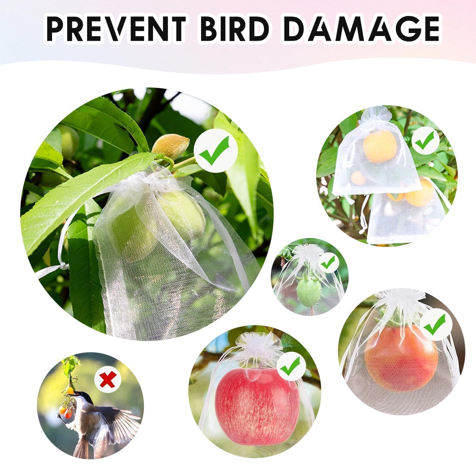 Quelcc 100 Piezas Bolsas de Organza, 7x9cm Bolsas Organza, Bolsitas de Tela Pequeñas Blancas para Bolsas Regalo con Cordón, Bolsita de Tul, Joyas, para Boda Favores Joyas y Dulces