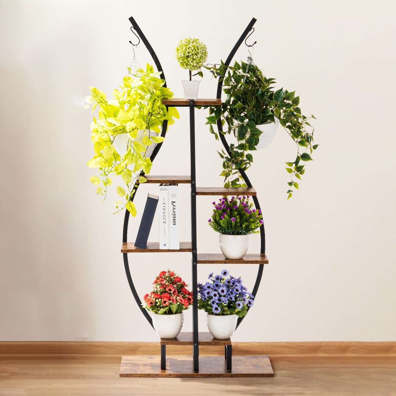Amazon.com : 6 Tier Plant Stand Indoor, Vase-Shape Plant Shelf