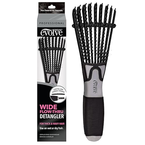 Evolve Desenredante Wide Flow-Thru Negro