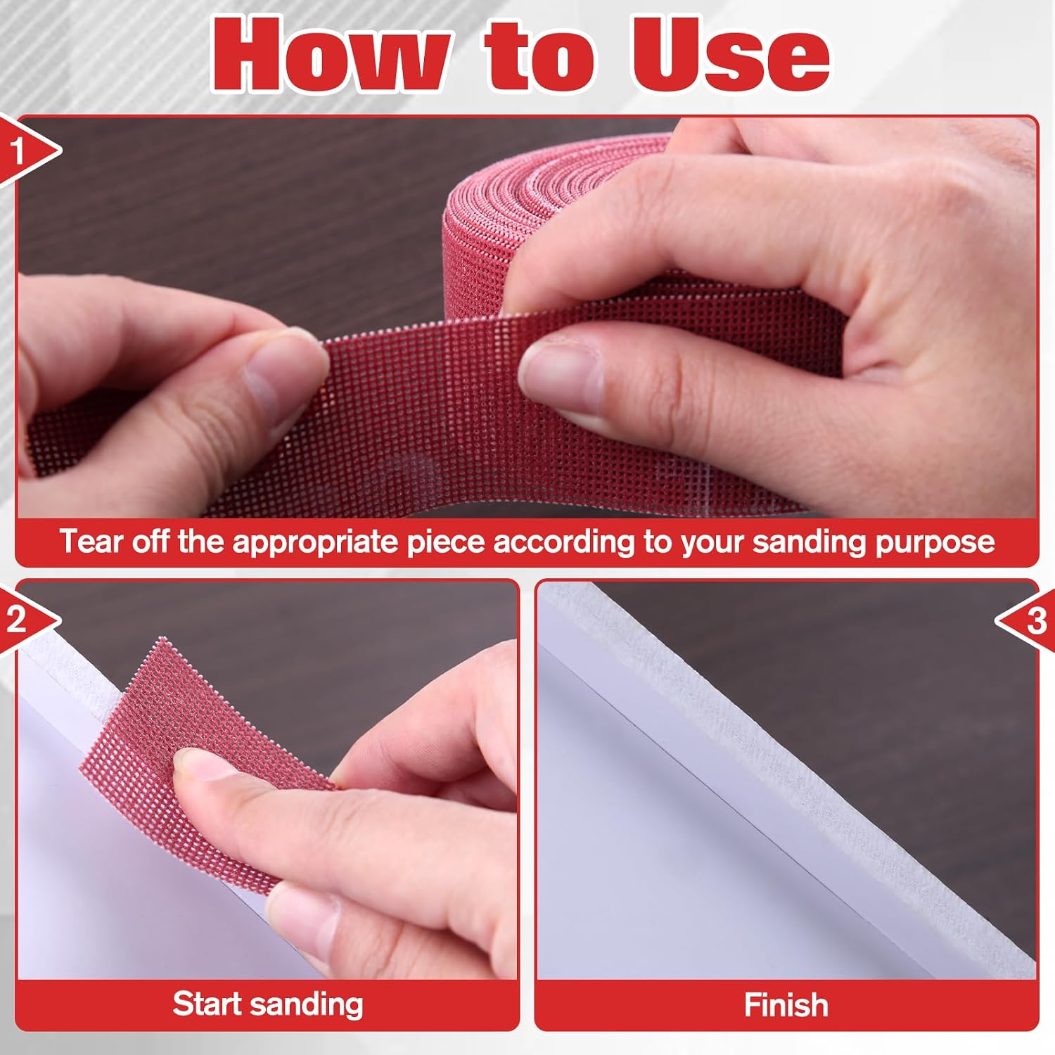 180 Grit Plumbing Sanding Cloth 1.5" X 10 Yards Plumber's Open Mesh Sandpaper Rolls Double Side Sanding Rolls for Clean Copper Pipe, Remove Metal Burrs, Wood Lathe Projects