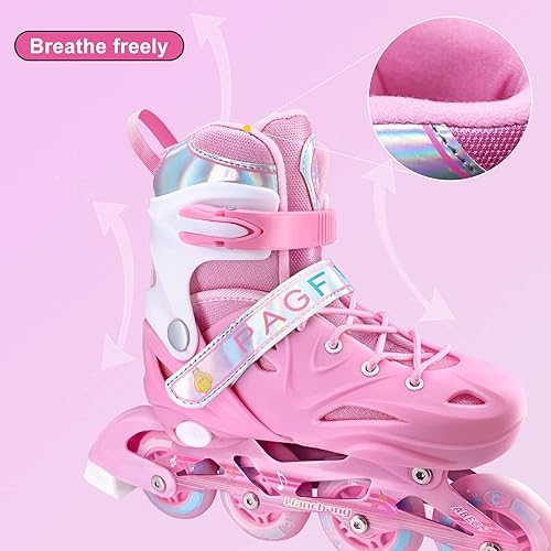 Miniatura 4 de Patines en línea ajustables para niños y niñas, patines de un solo rodillo para niños, mujeres, hombres, tamaño principiantes, exteriores e