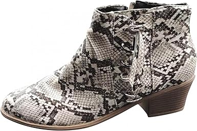 snakeskin booties amazon