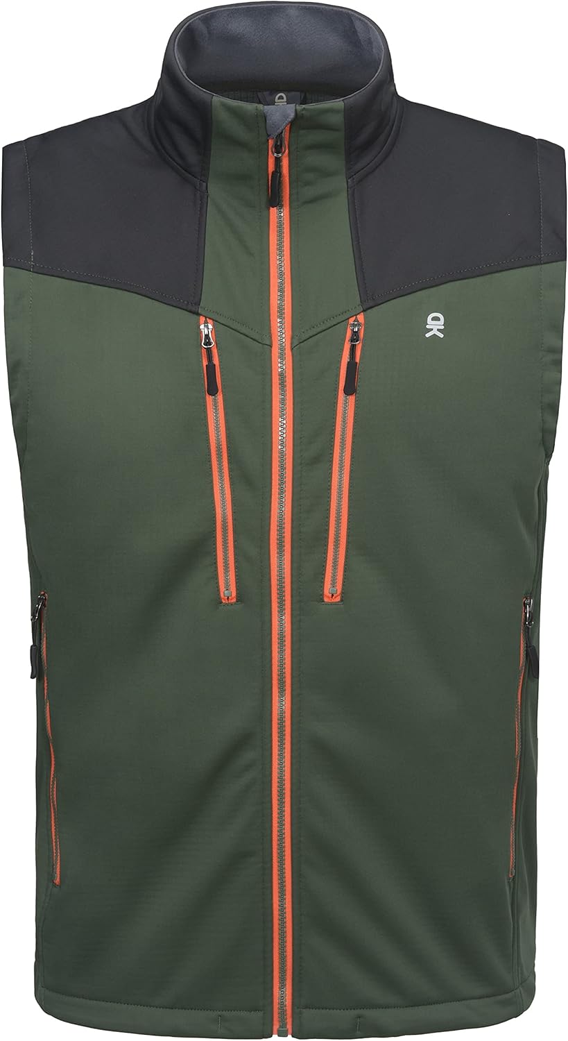 Little Donkey Andy Men's Lightweight Fleece Lined Outdoor Vests Windproof Sleeveless Jackets for Hiking Travel Golf - Image 2