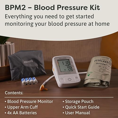Miniatura 6 de Microlife BPM2 Automatic Digital Upper Arm Blood Pressure Monitor, Wide-Range Cuff Fits Most (Medium – Large up to 16.5 in), Stores 60 Results