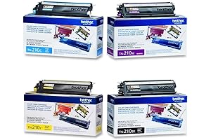 Affordable and Convenient: TN210 4-Pack Toner Cartridge Set for Brother Printers